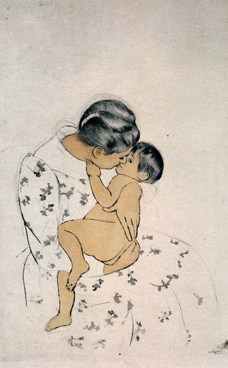 Mary Cassatt Mother's Kiss